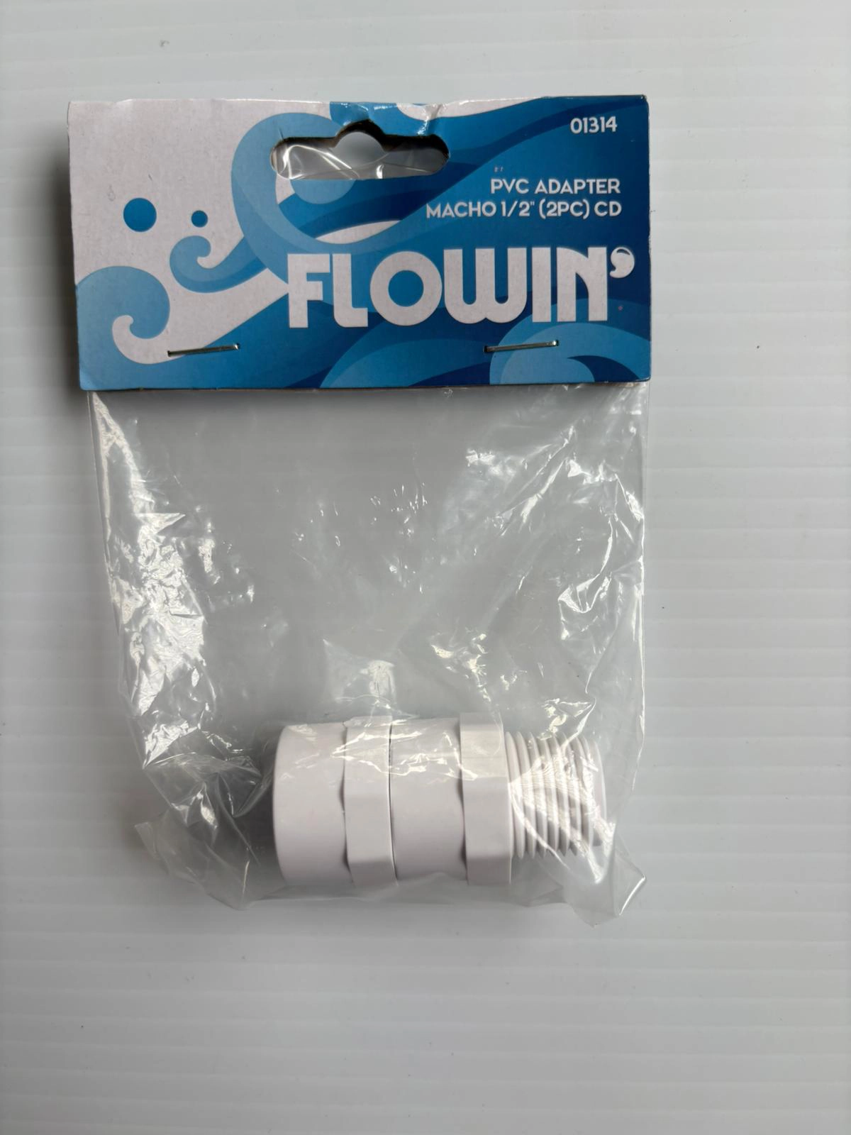 Flowin' PVC Adapter Macho 1/2" (2PC) CD